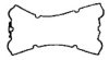 GLASER X53019-01 Gasket, cylinder head cover